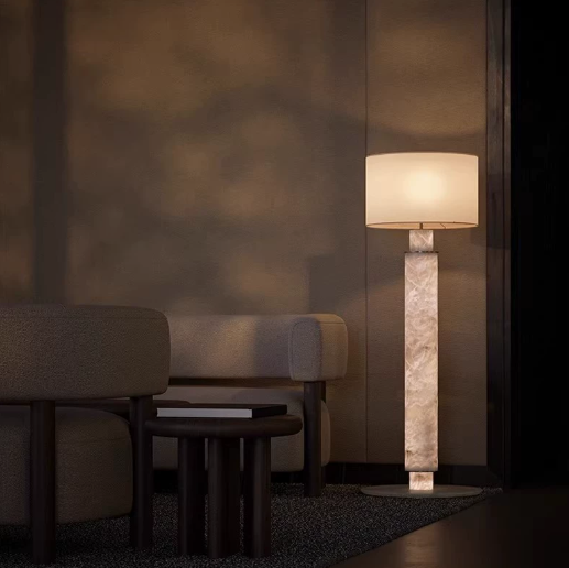 Alabaster Column Floor Lamp