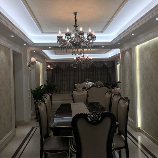 Noirceaux Smoked Crystal Chandelier