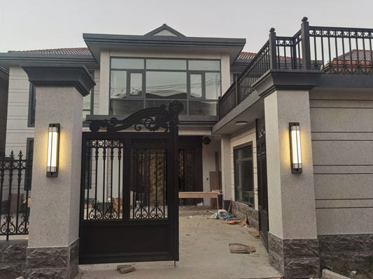 Portico Tall Outdoor Wall Lantern