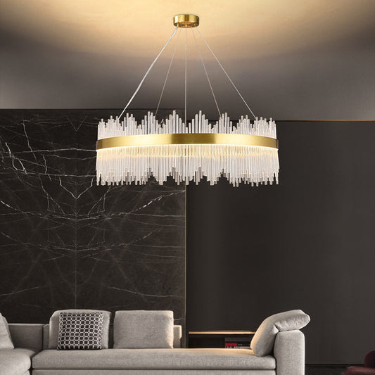Cascade Fringe Ring Chandelier