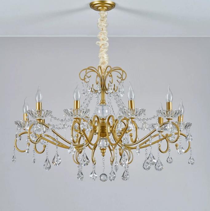 Orleans Brass Crystal Chandelier