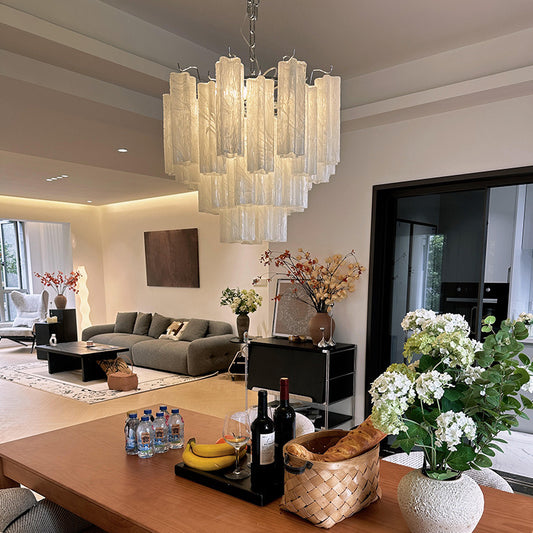 Laguna Tiered Art Glass Chandelier