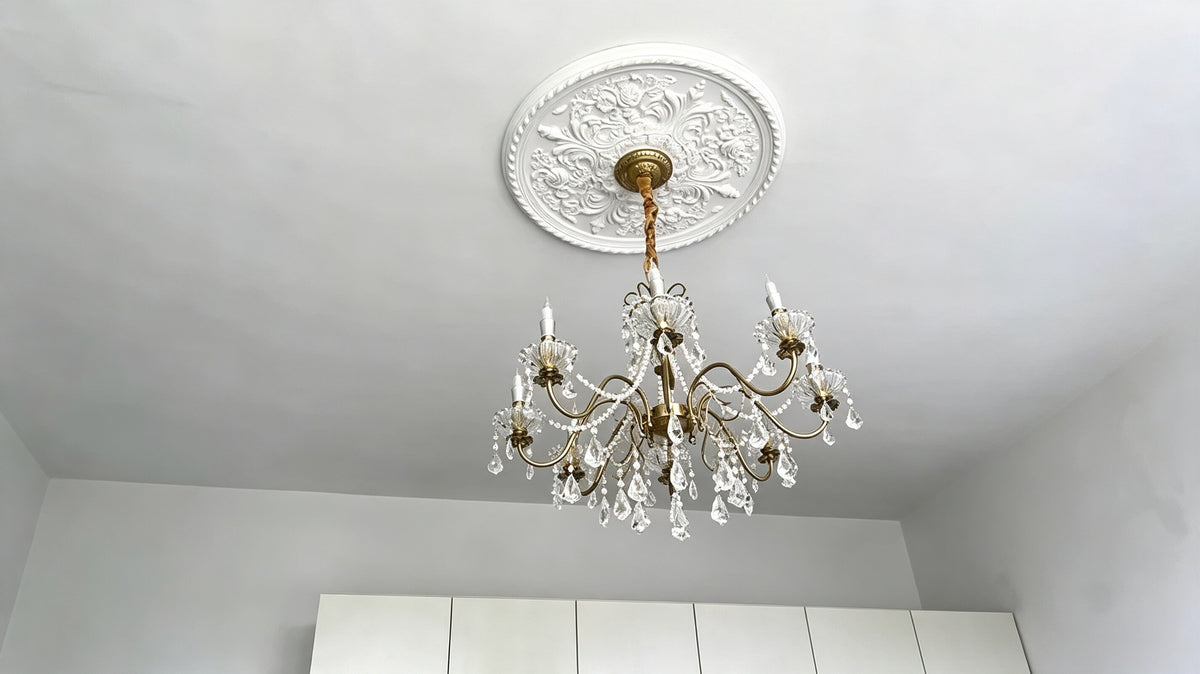 Orleans Brass Crystal Chandelier