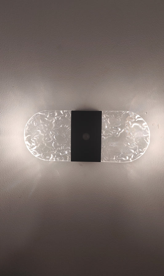 Crista Textured Glass Wall Sconce