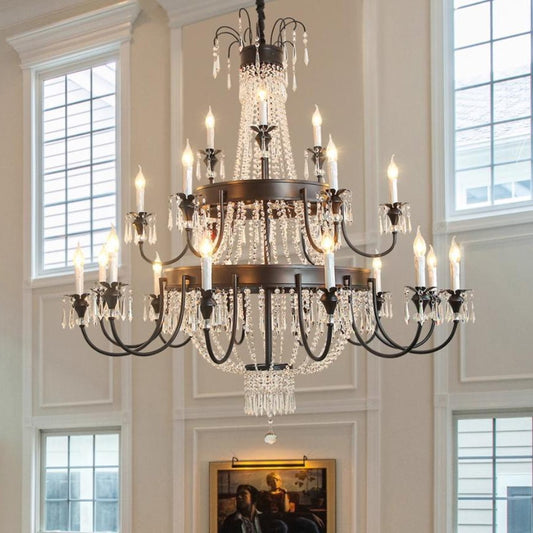 Regence Two-Tier Crystal Chandelier