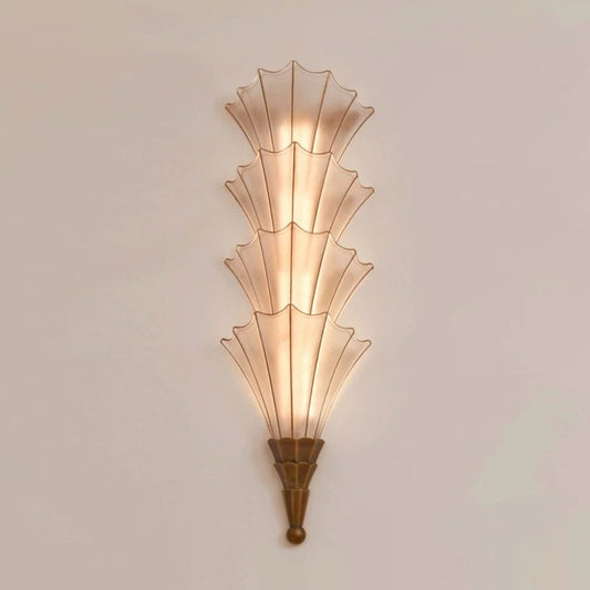 Palmera Art Deco Leaf Wall Sconce