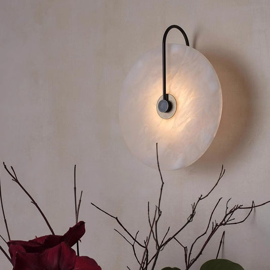 Alora Stone Disc Wall Sconce