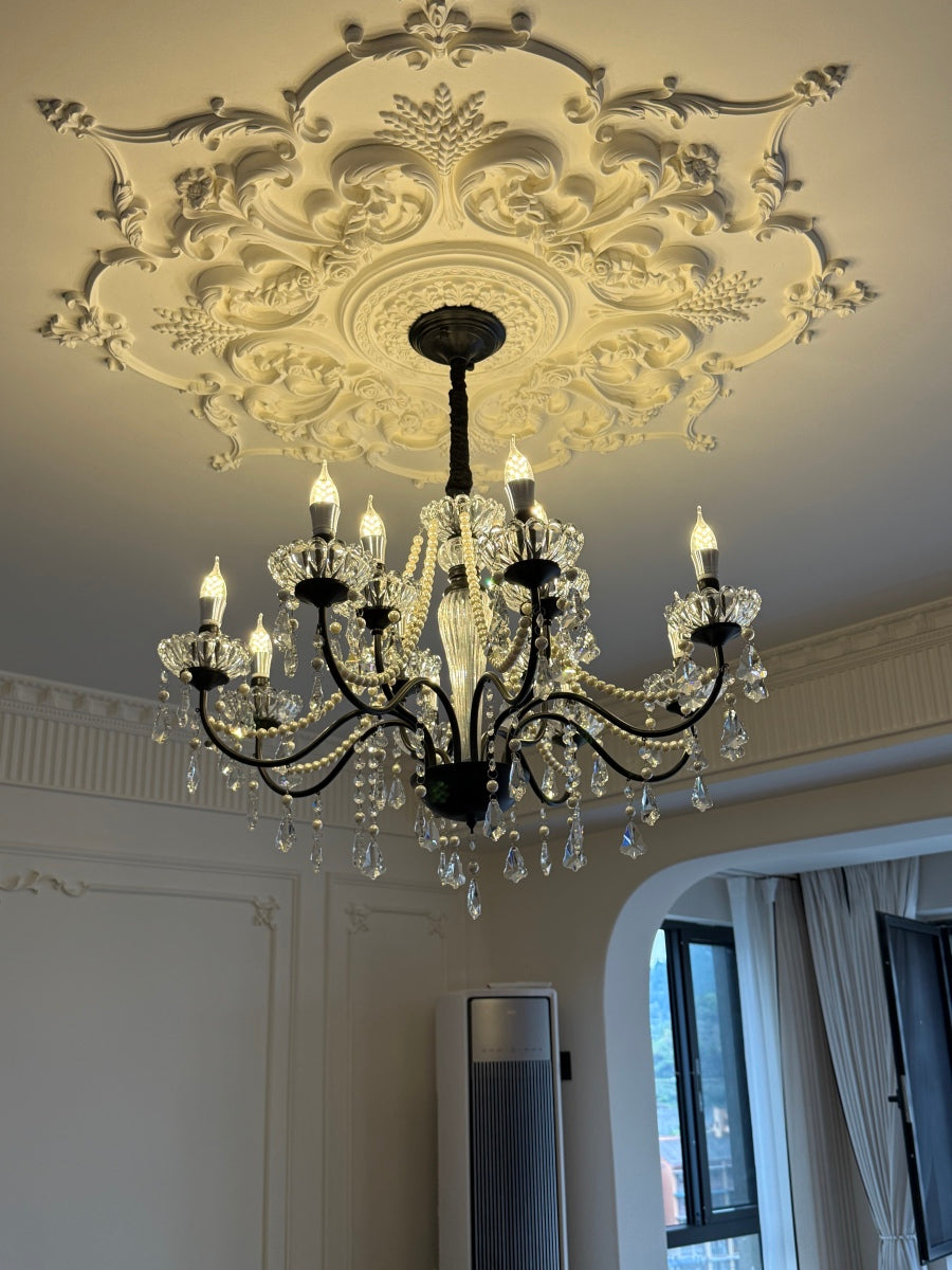 Orleans Brass Crystal Chandelier