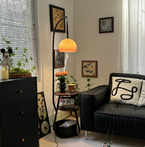 Ilyra Side Table Floor Lamp