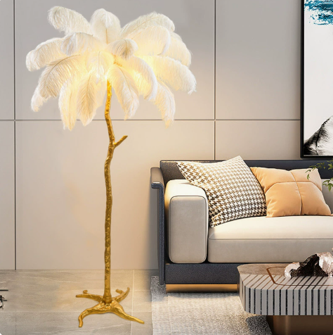 Pluma Feather Floor Lamp