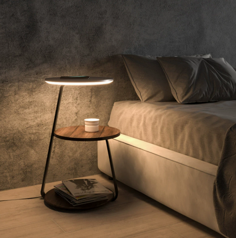 Trinity Side Table Floor Lamp
