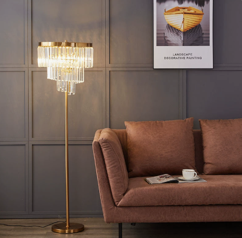 Regalia Crystal Fringe Floor Lamp