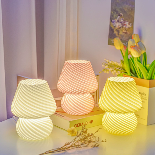Lumi Ribbed Glass Table Lamp