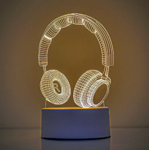 Sonic Headphone Acrylic Accent Lamp