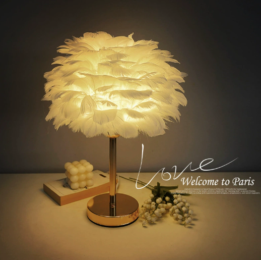 Pluma Feather Table Lamp