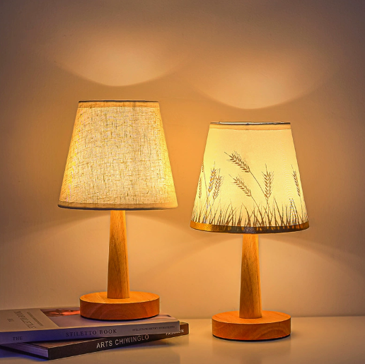 Rowan Shade Wood Table Lamp