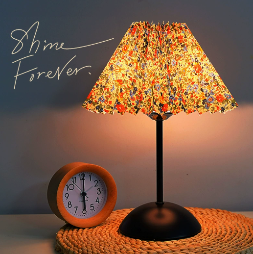 Marigold Floral Black Table Lamp