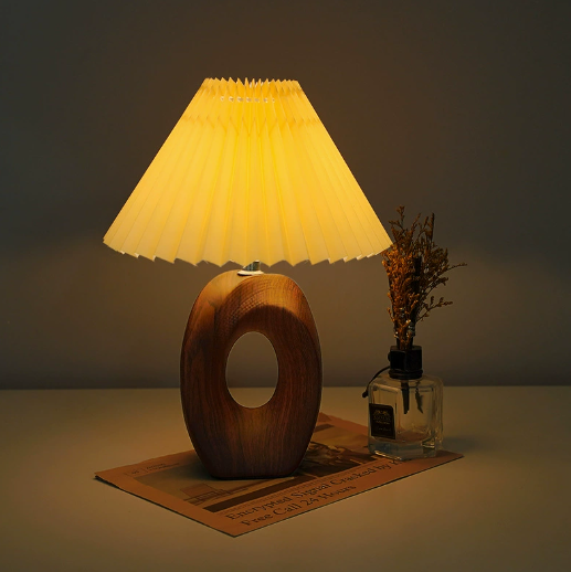 Oriel Sculptural Wood Table Lamp