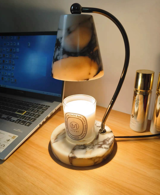 Aurelia Marble Candle Warmer Lamp