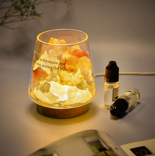 Citrine Crystal Glow Table Lamp