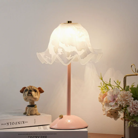 Rosaline Vintage Glass Table Lamp