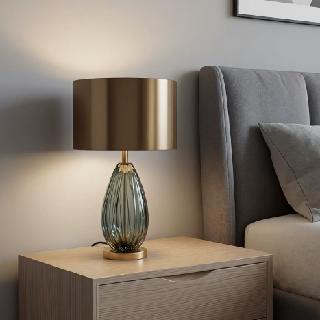 Azure Ceramic Table Lamp