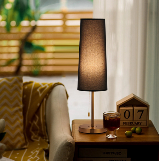 Noir Cylinder Table Lamp