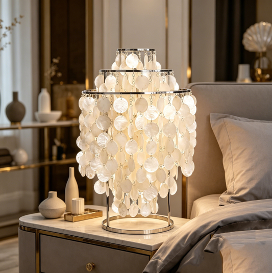 Capiz Cascade Table Lamp