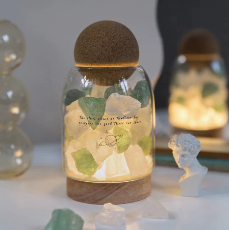 Herbarium Glass Jar Accent Lamp