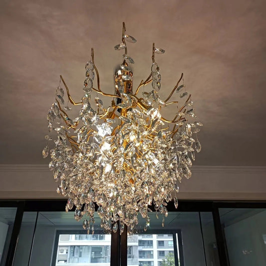 Aurelia Branch Crystal Chandelier, 39.4"
