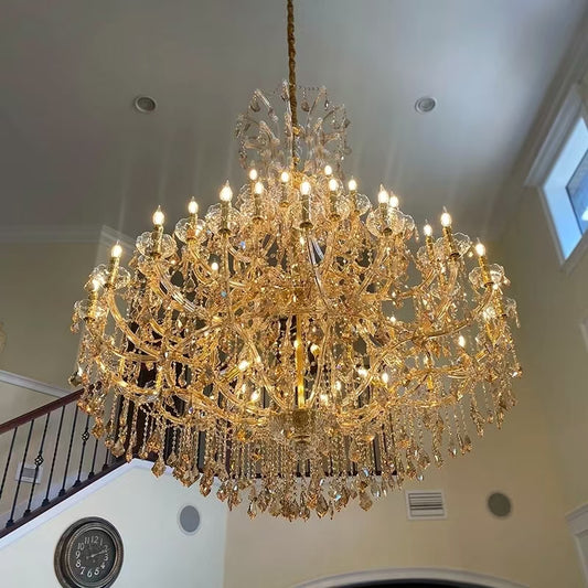 Versailles Grand 18-Light Crystal Chandelier, 31.5"