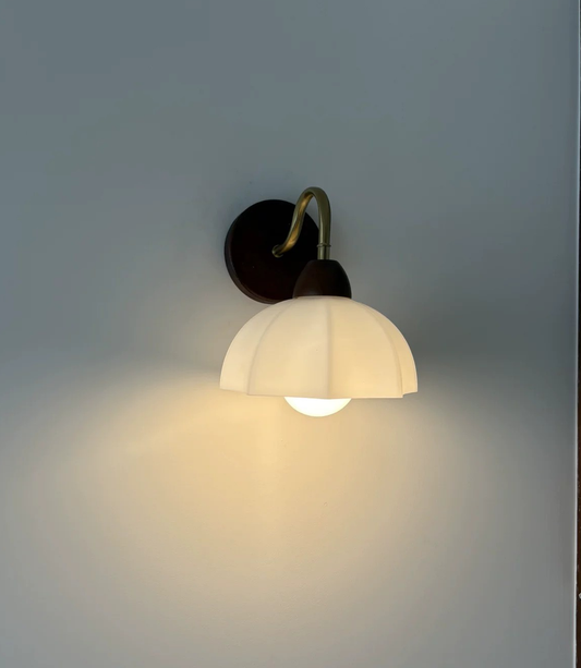 Opaline Globe Wall Sconce