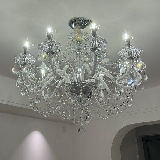 Château 18-Light Crystal Chandelier, 39.4"